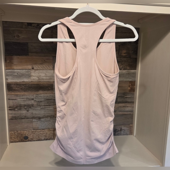 Athleta Speedlight Cinched Racerback Tank- In A Pale Pink - Picture 9 of 11